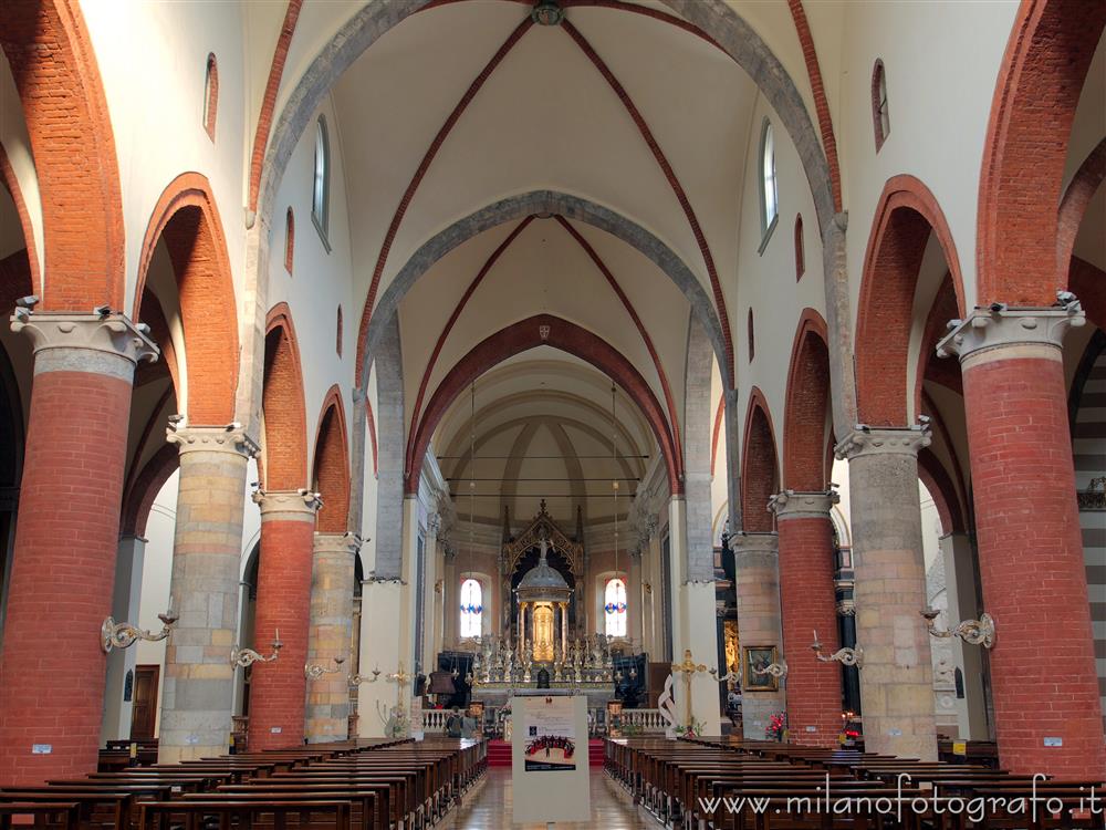Milan (Italy) - Interior of the Church of Santa Maria del Carmine